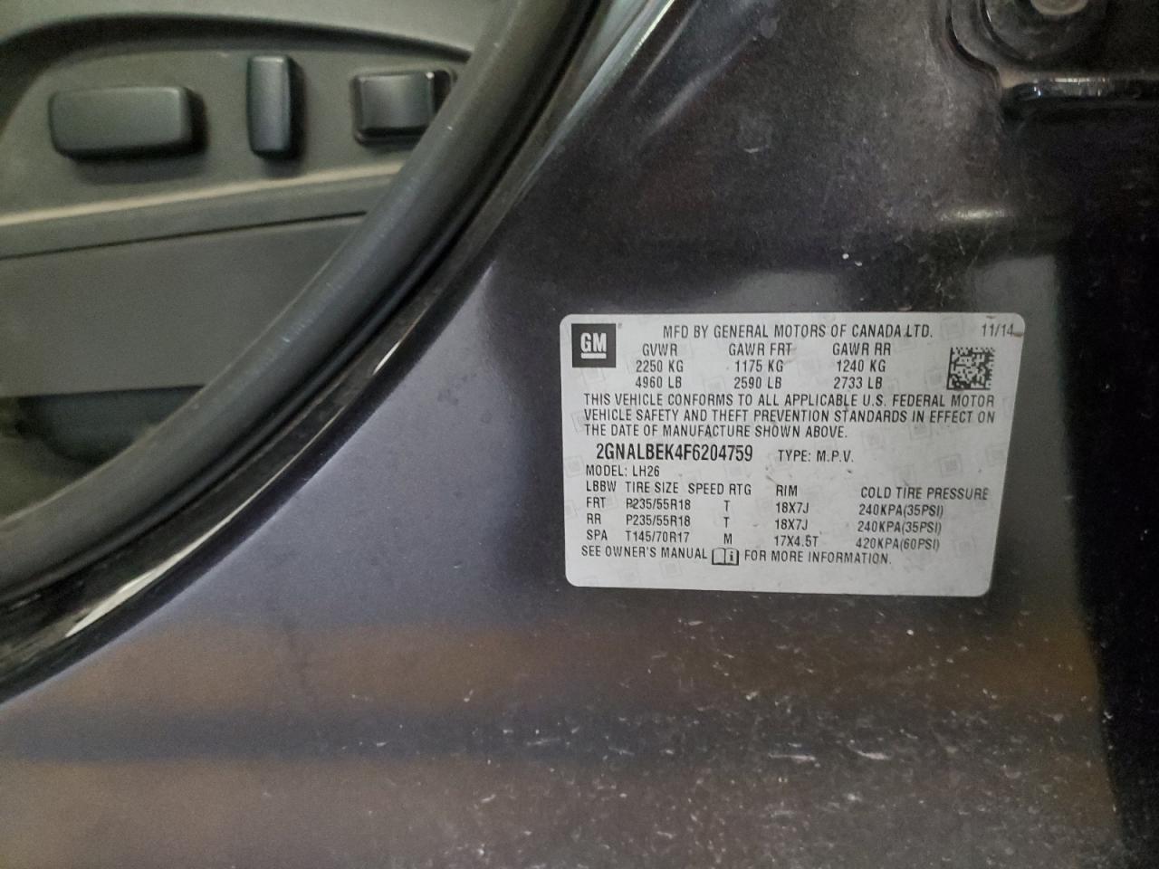 2015 Chevrolet Equinox - Image 13