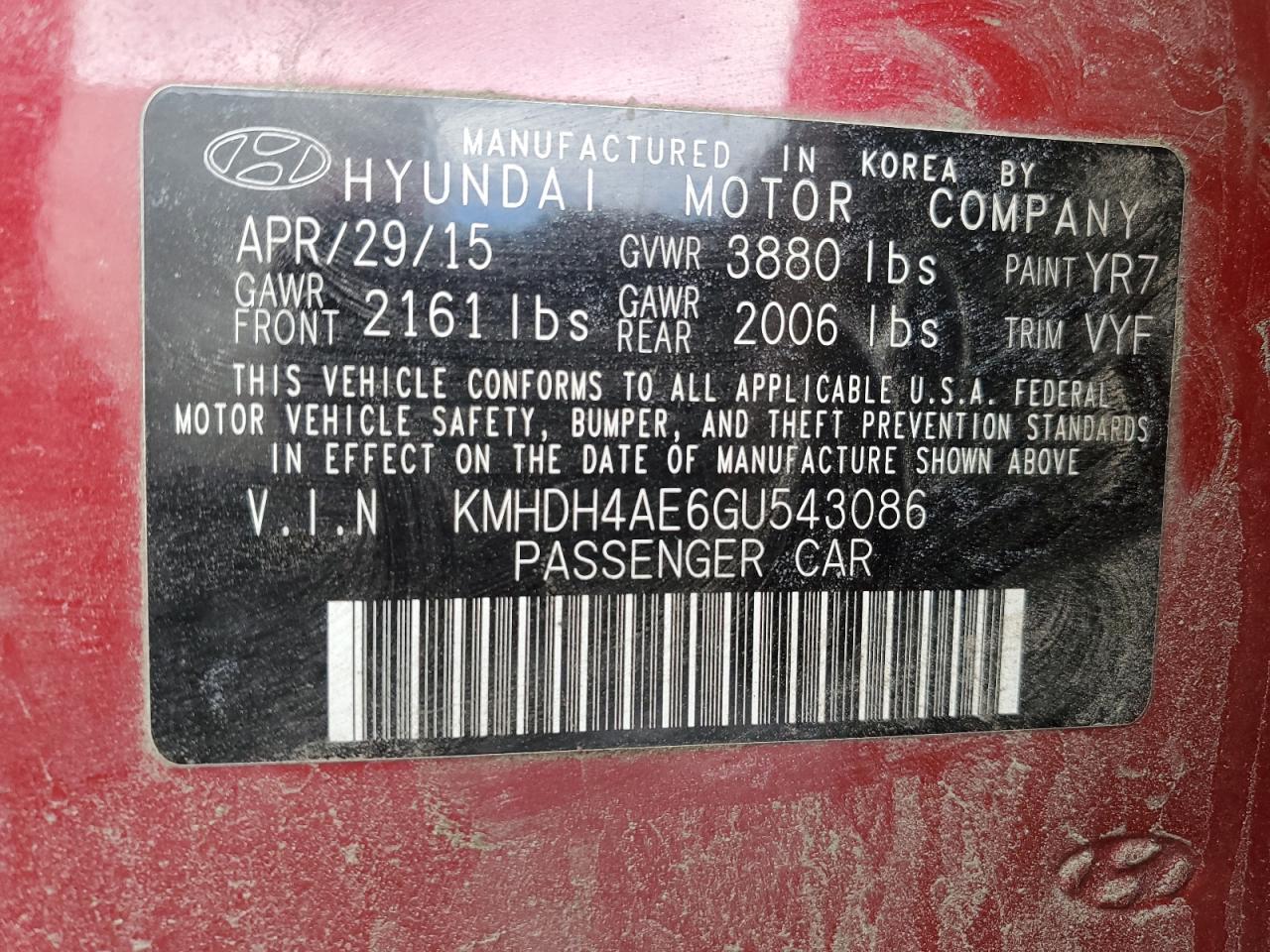 2016 Hyundai Elantra - Image 12