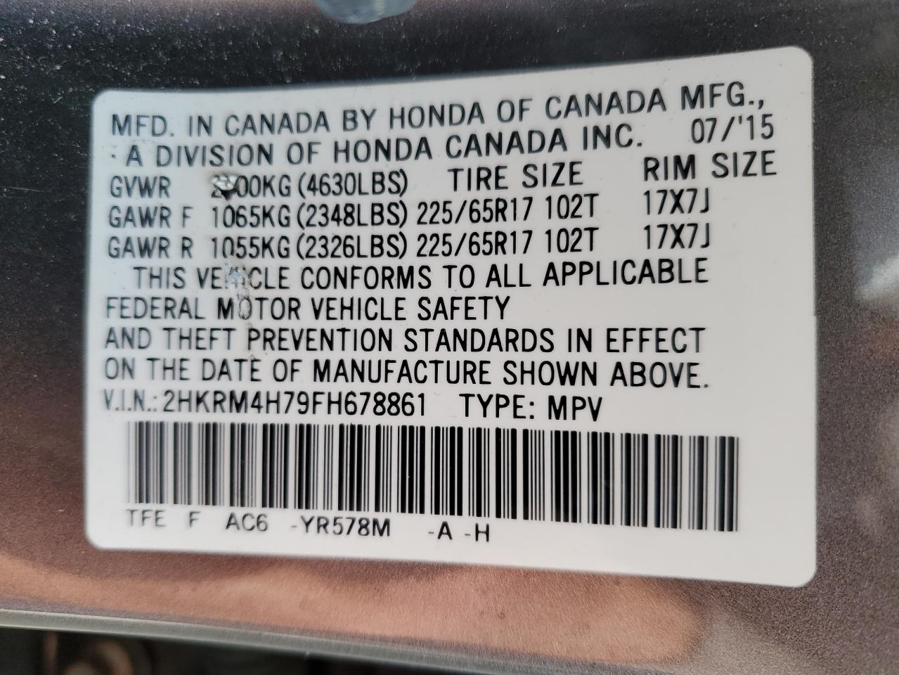 2015 Honda CR-V - Image 13