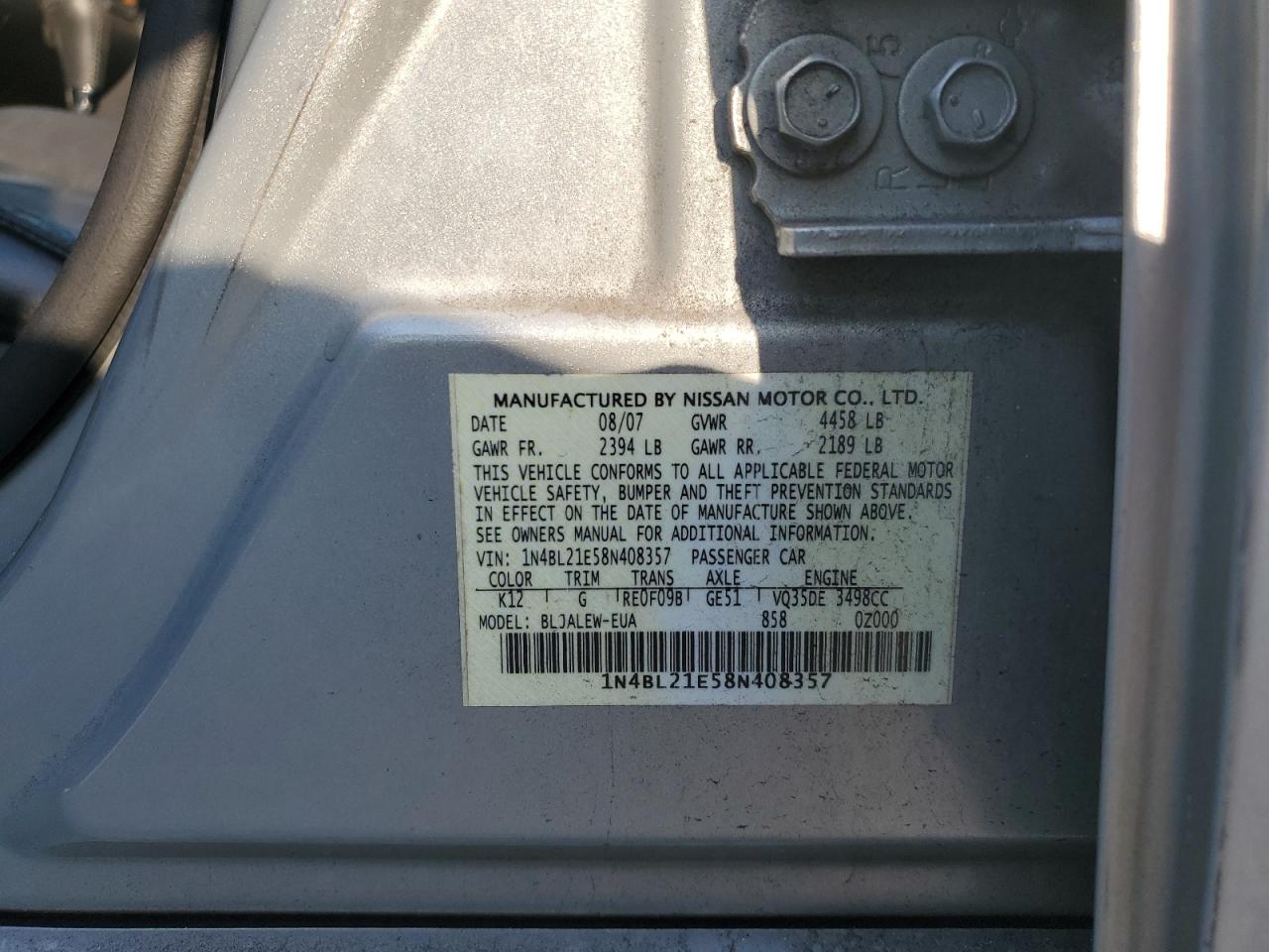 2008 Nissan Altima - Image 14