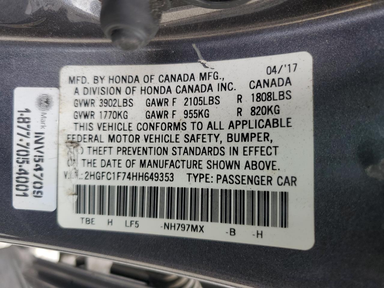 2017 Honda Civic - Image 12