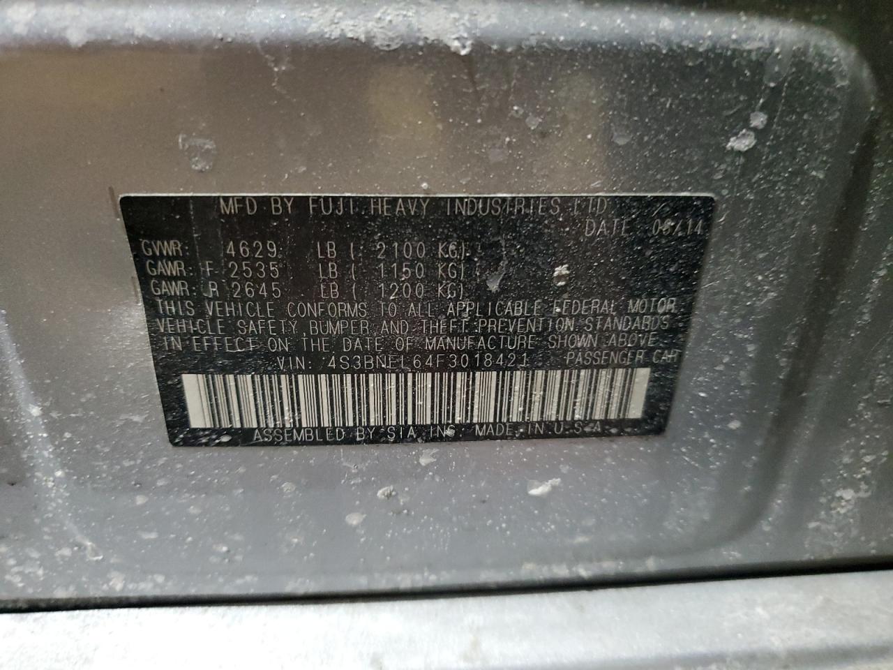 2015 Subaru Legacy - Image 12