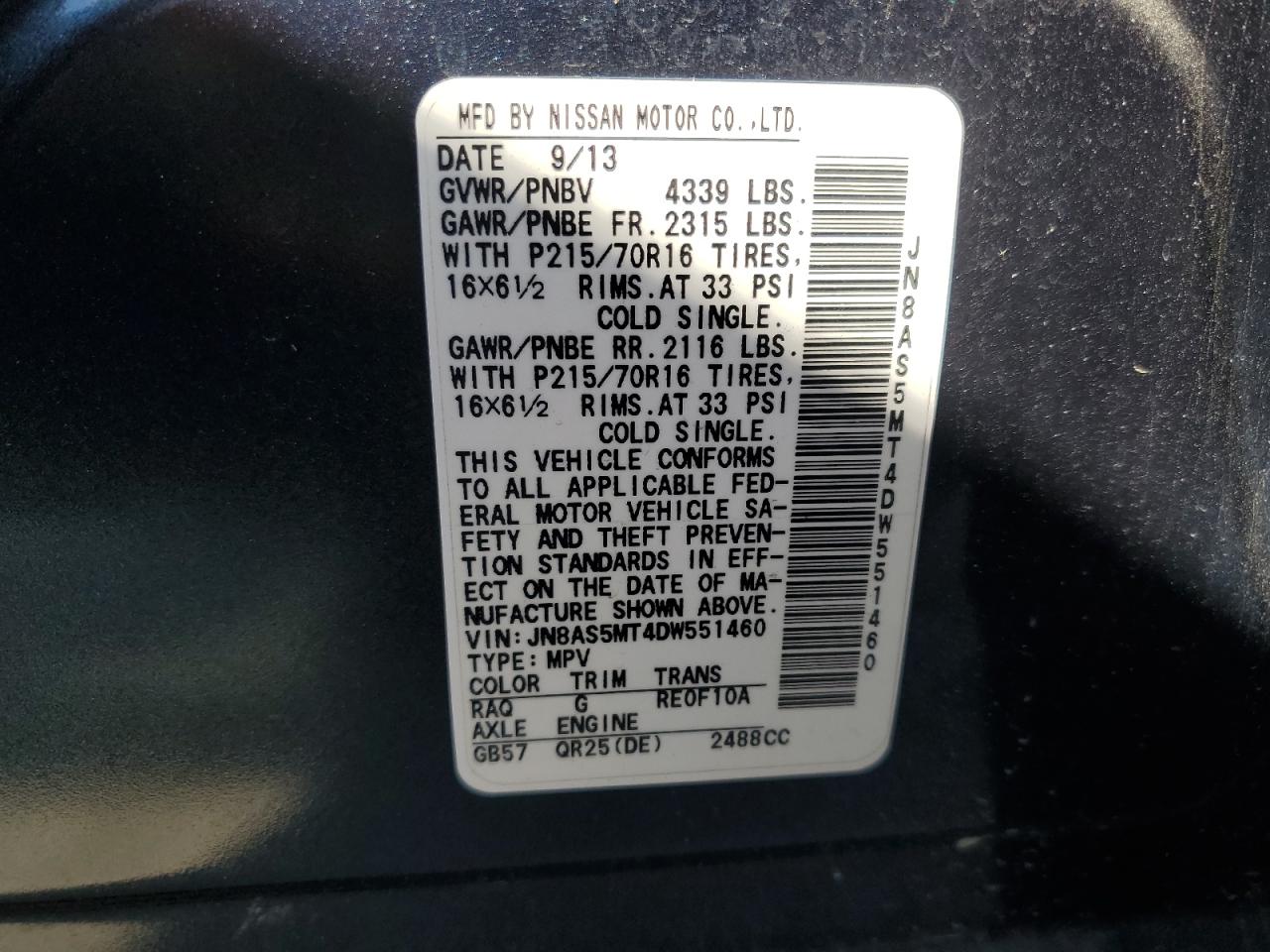 2013 Nissan Rogue - Image 14