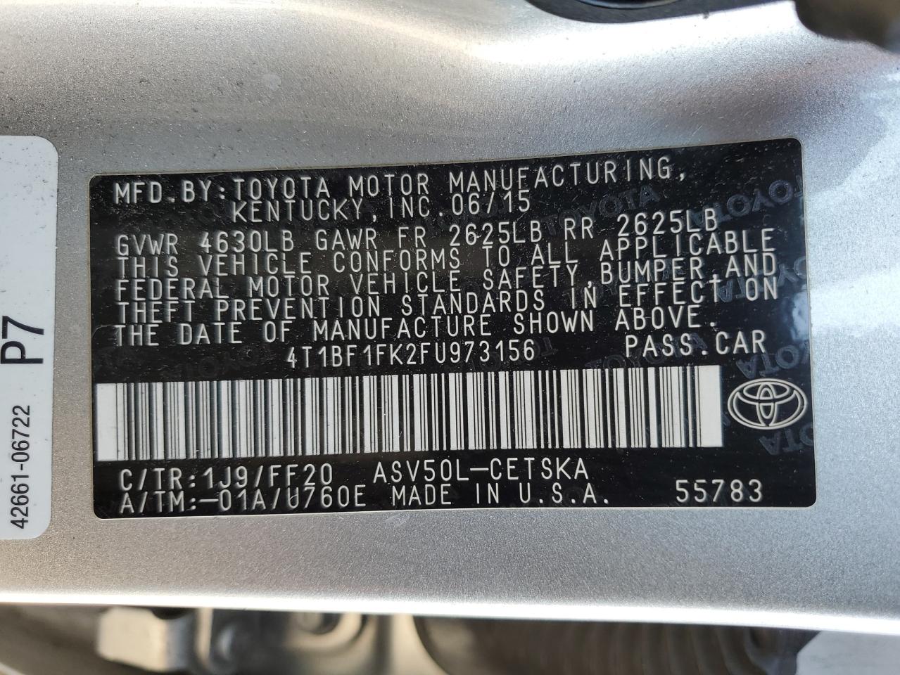 2015 Toyota Camry - Image 12