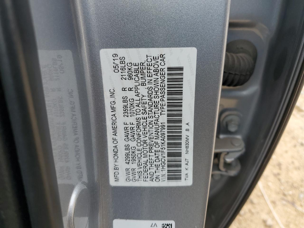 2019 Honda Accord - Image 13