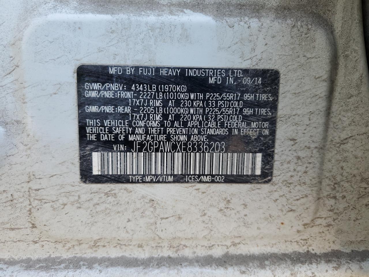2014 Subaru XV - Image 14