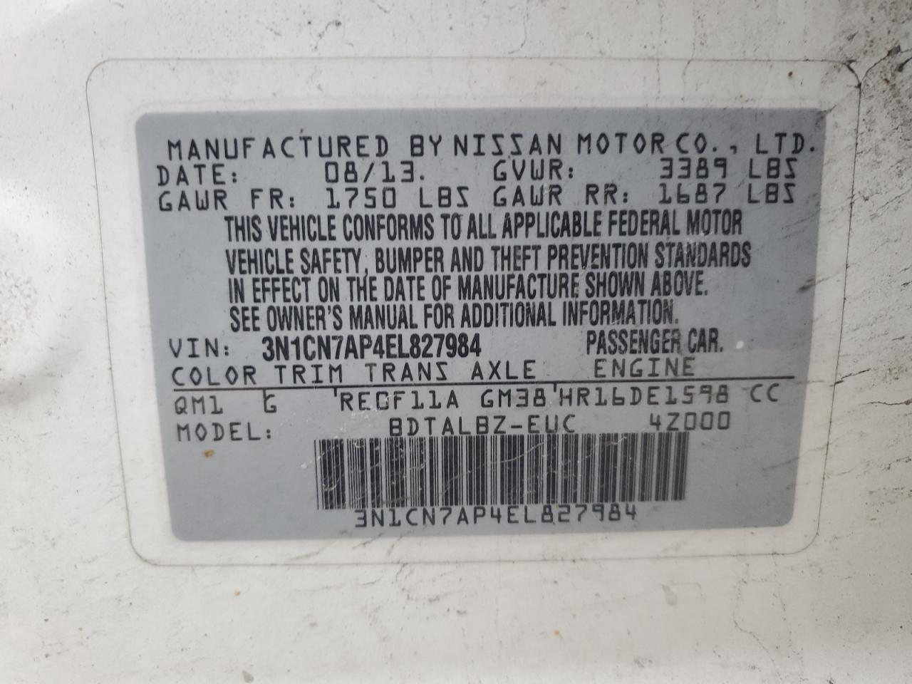 2014 Nissan Versa - Image 16