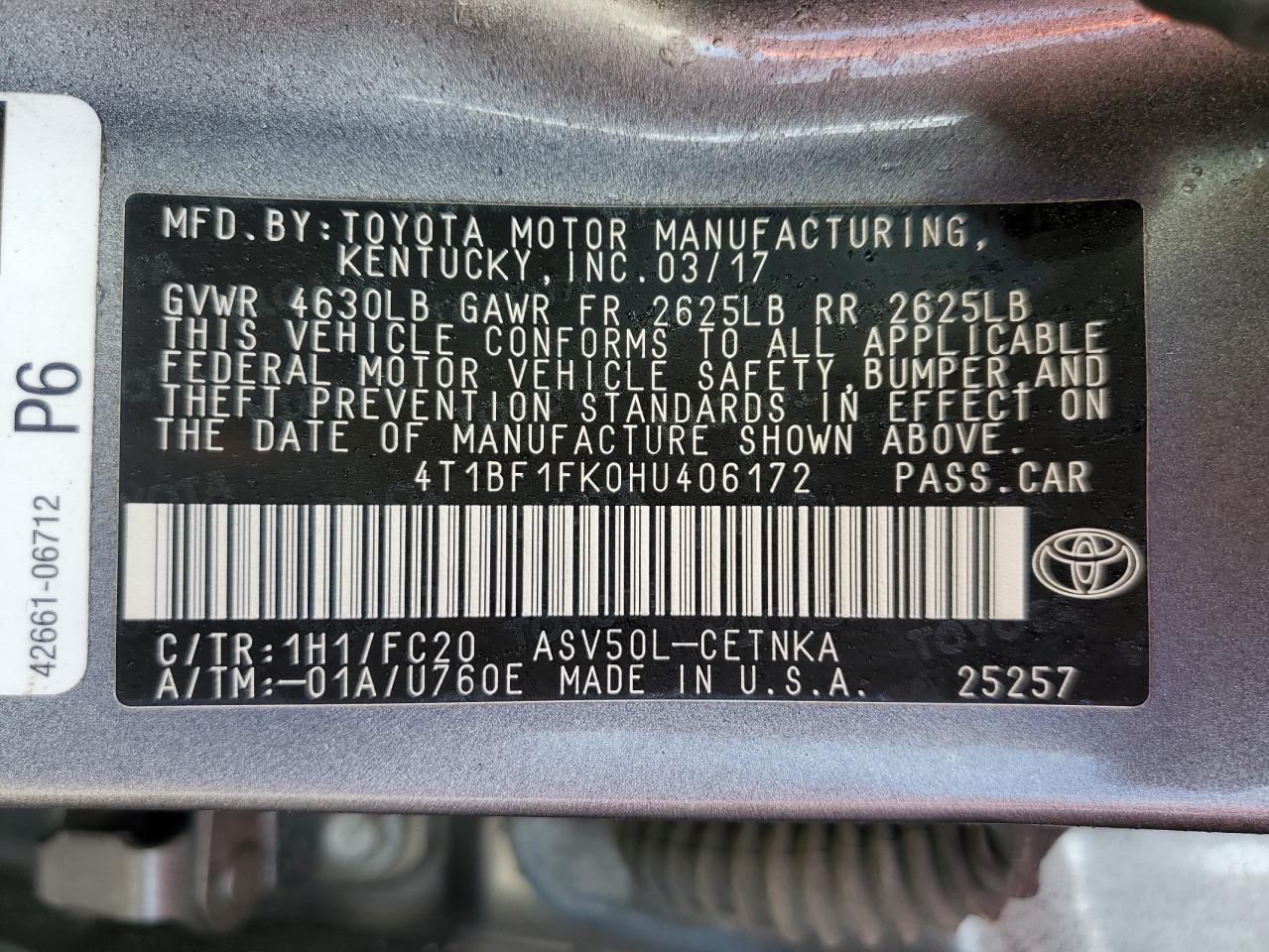 2017 Toyota Camry - Image 13