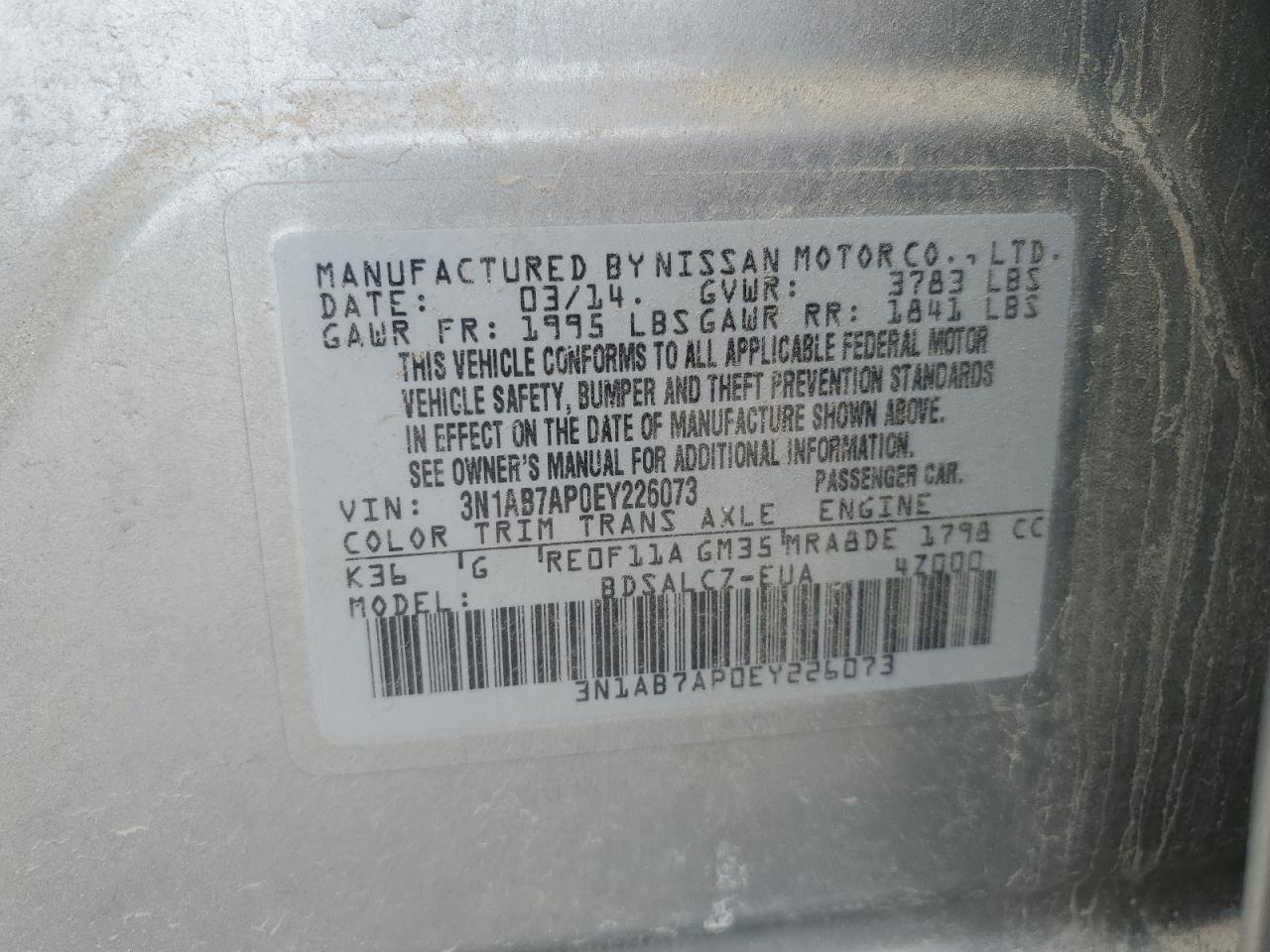 2014 Nissan Sentra - Image 12