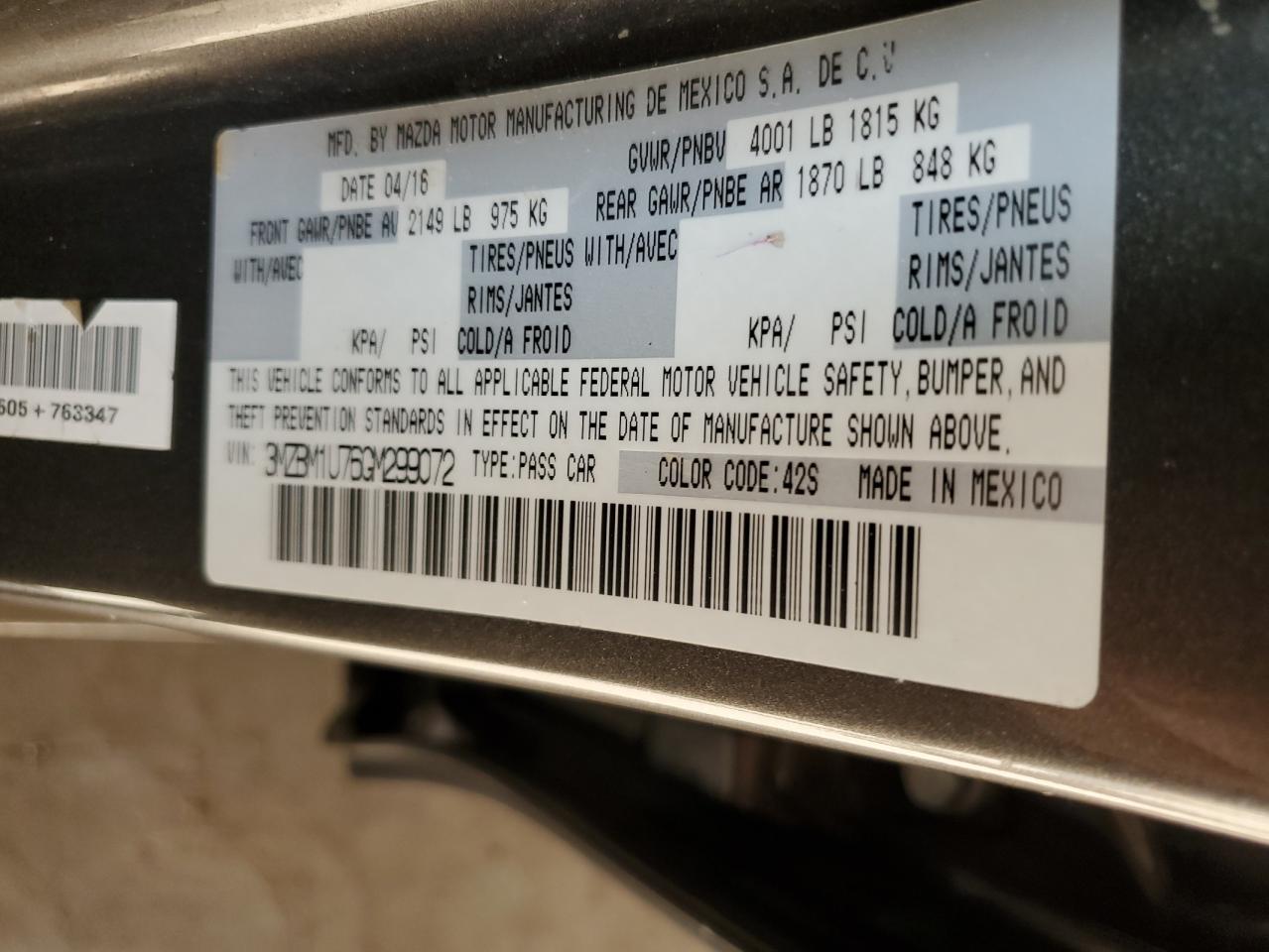 2016 Mazda 3 - Image 12