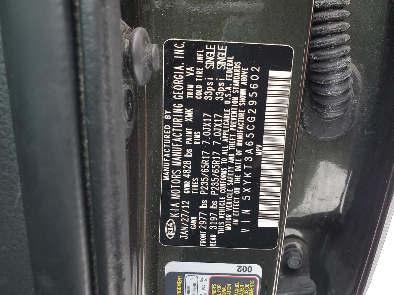 2012 Kia Sorento - Image 13