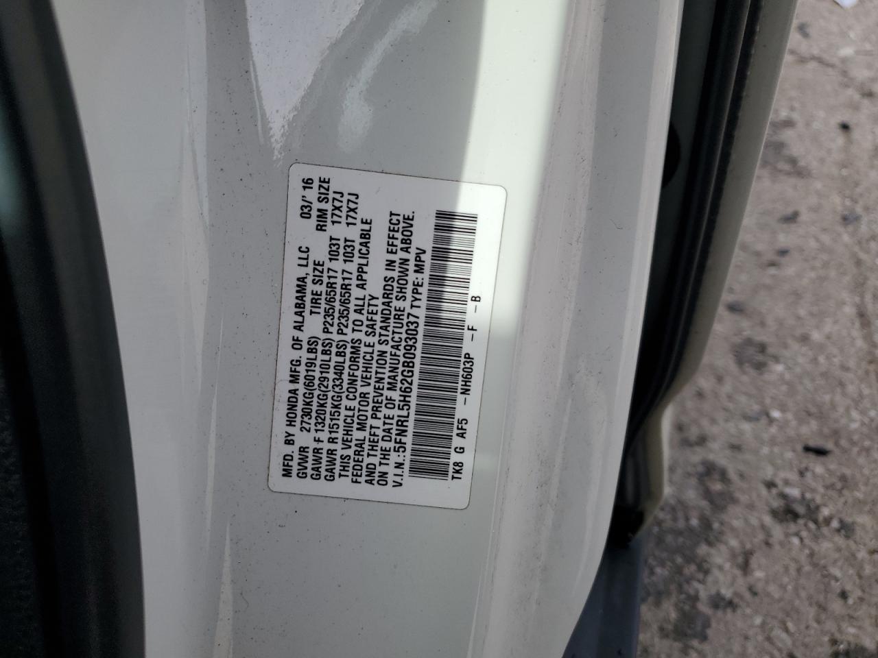 2016 Honda Odyssey - Image 13