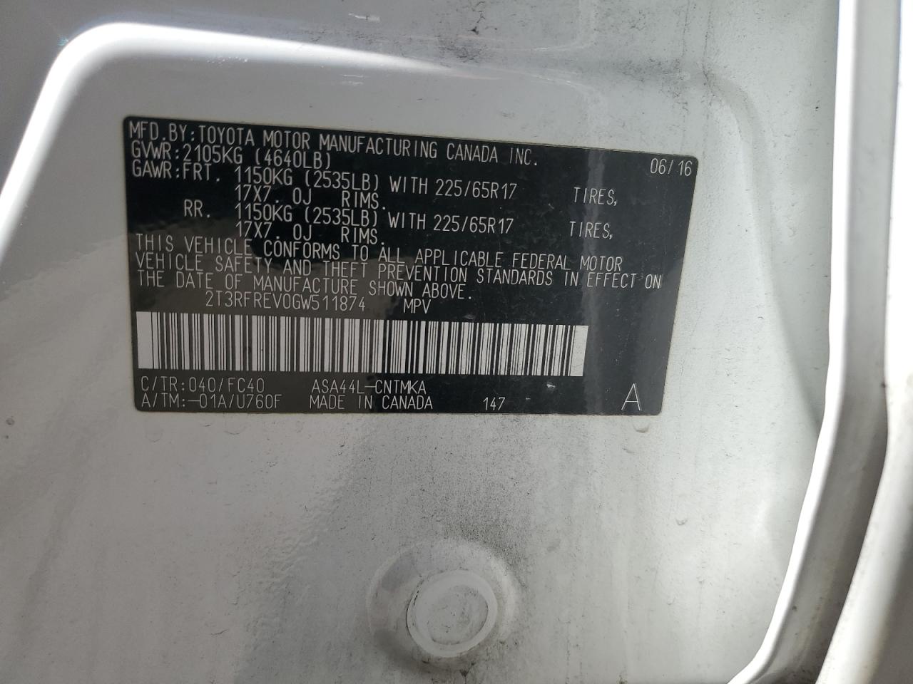 2016 Toyota RAV 4 - Image 15