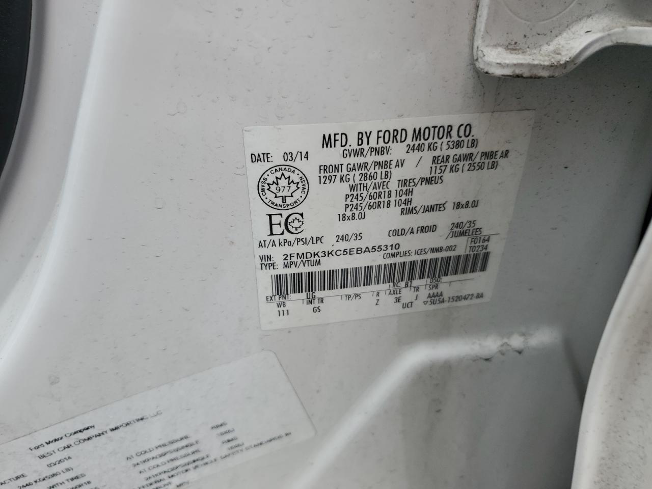 2014 Ford Edge - Image 13