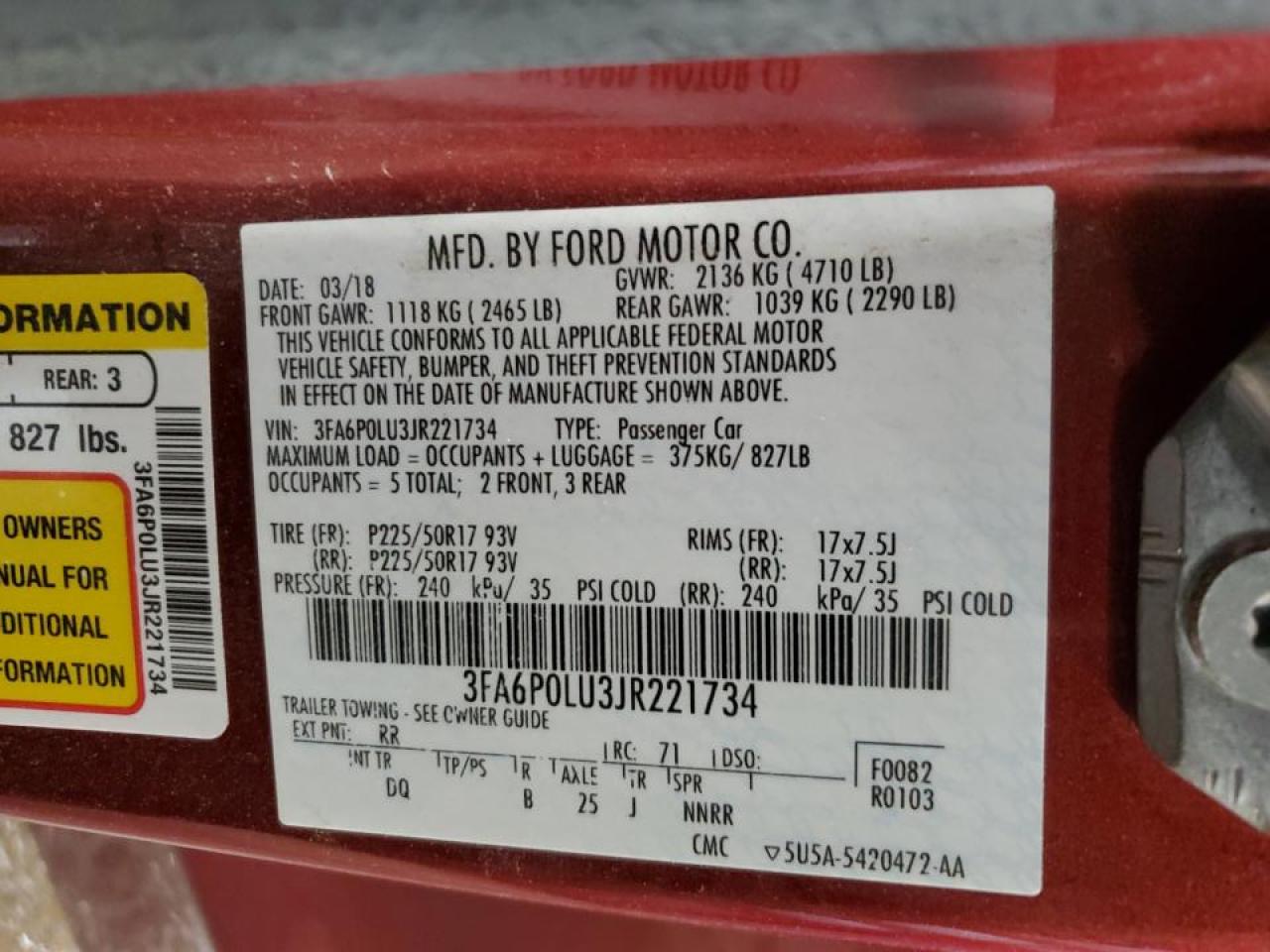 2018 Ford Fusion - Image 13