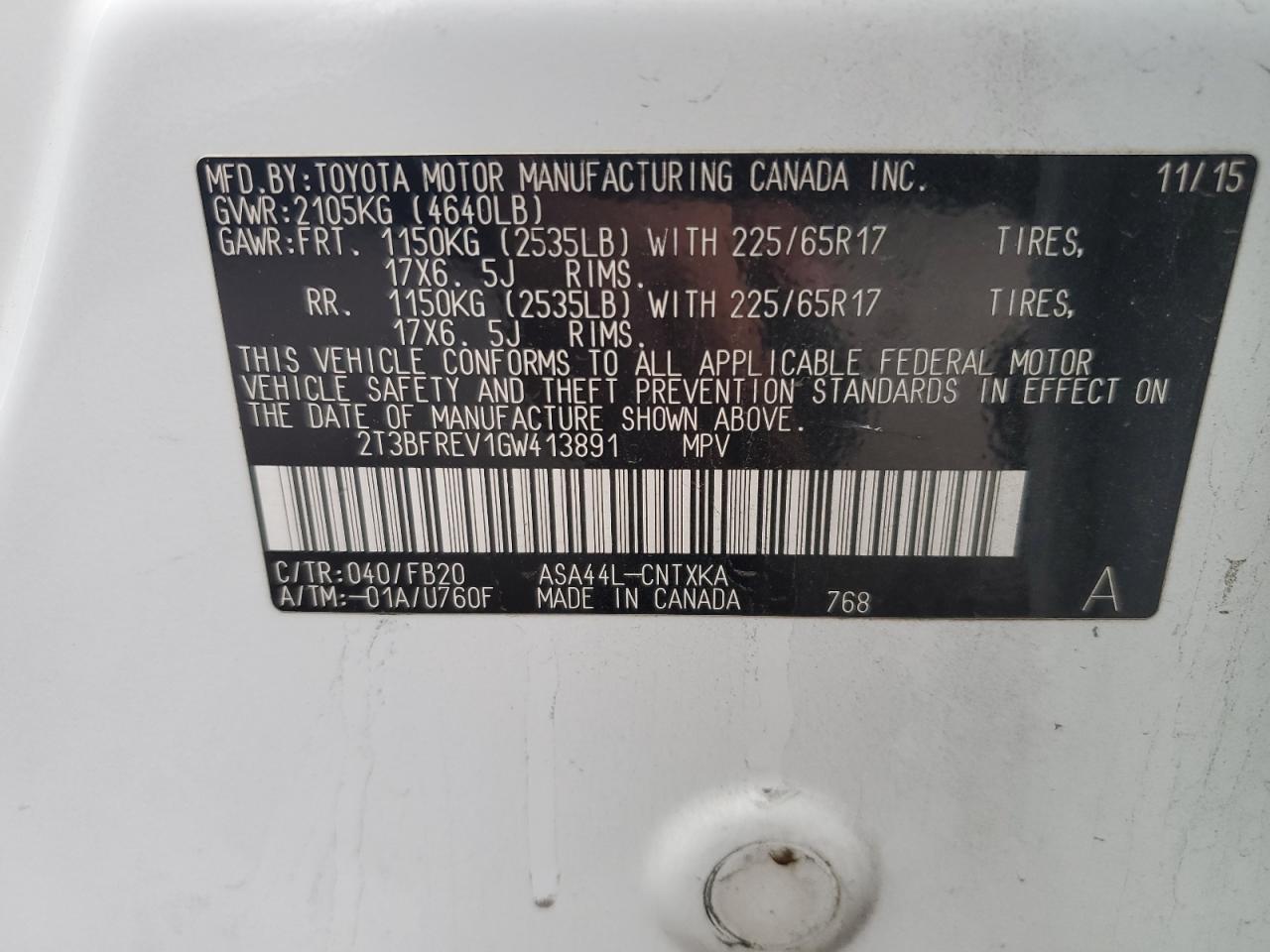 2016 Toyota RAV 4 - Image 14
