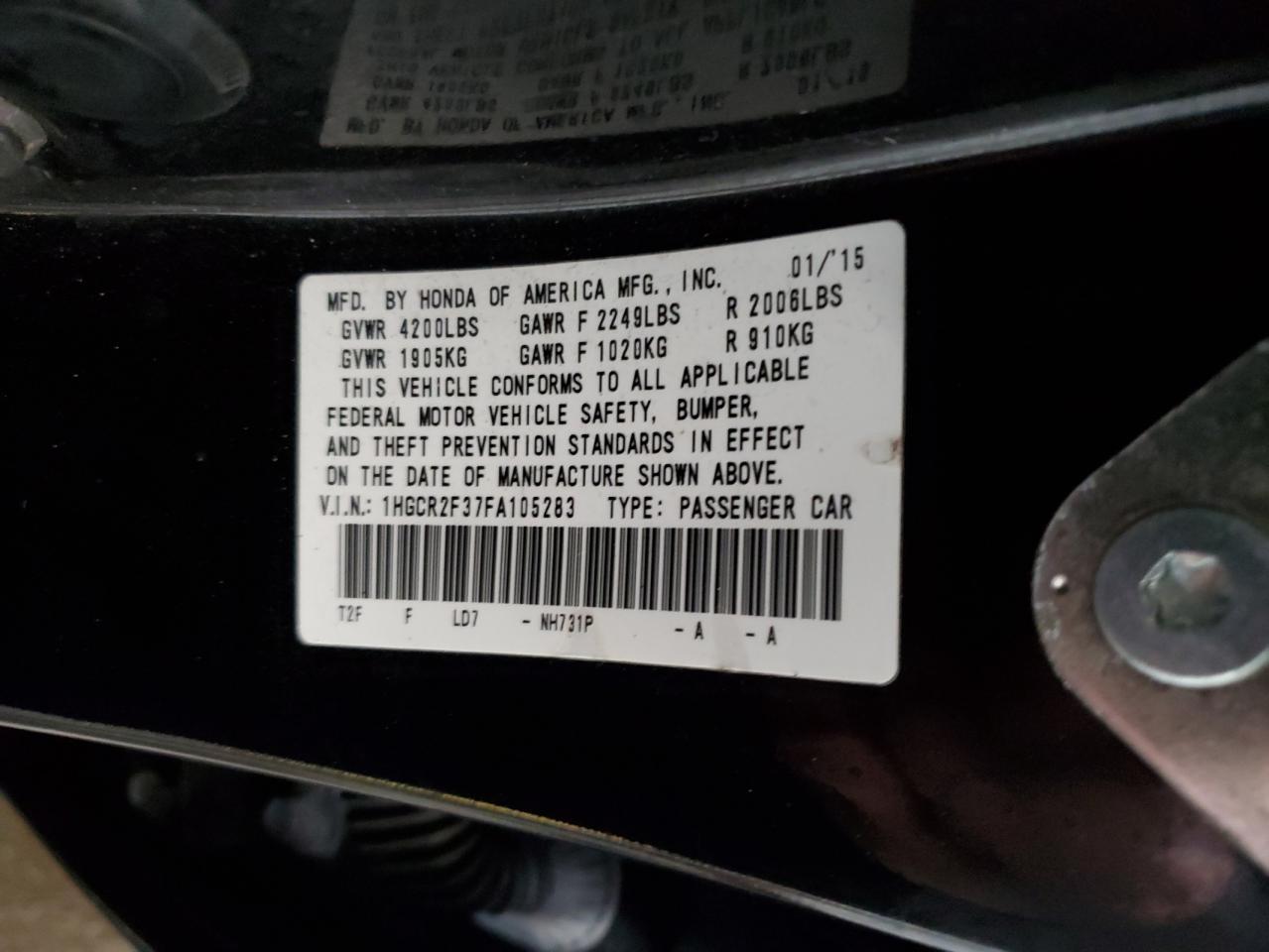 2015 Honda Accord - Image 15
