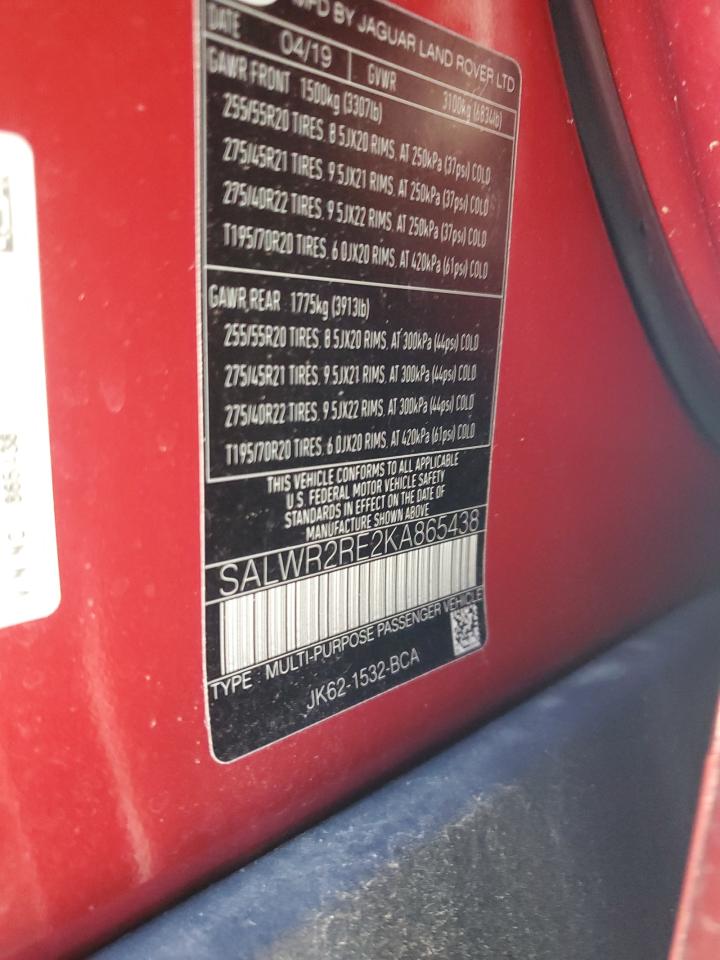 2019 Land Rover Range Rover - Image 13