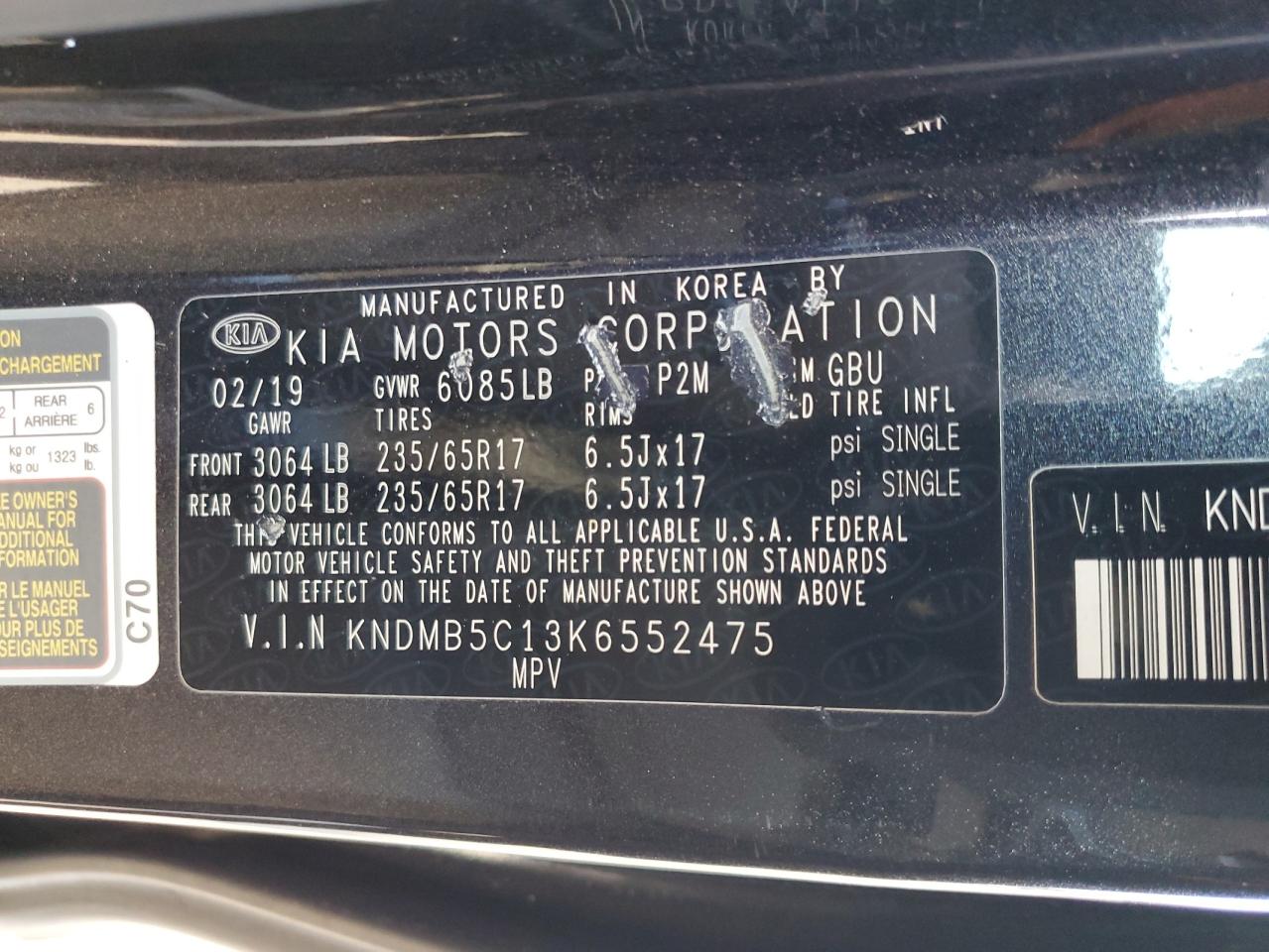 2019 Kia Sedona - Image 15