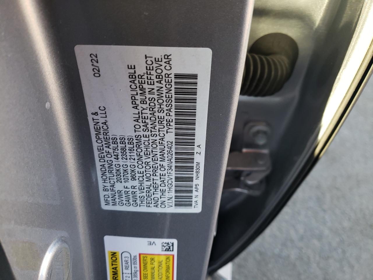 2022 Honda Accord - Image 14