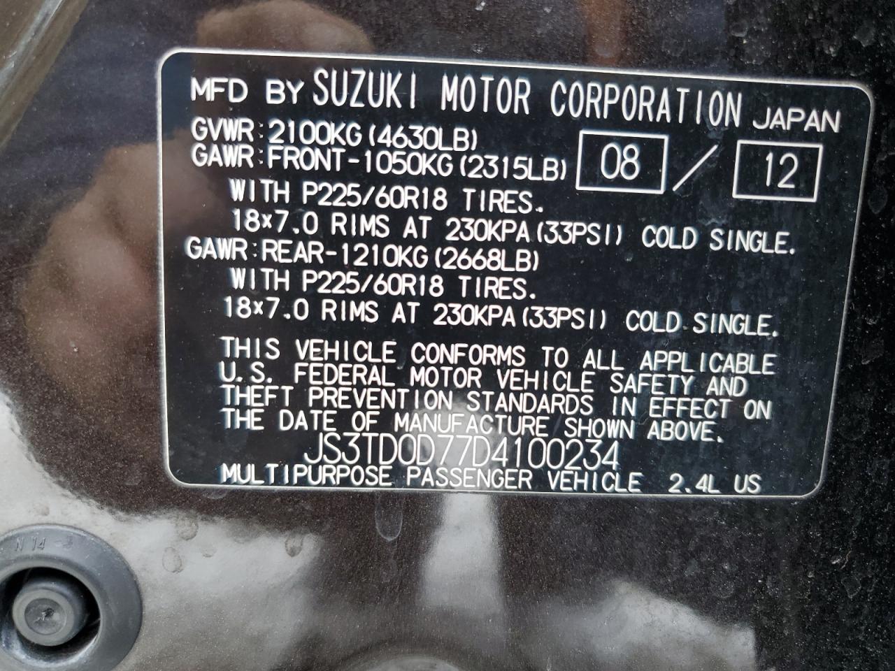 2013 Suzuki Grand Vitara - Image 13