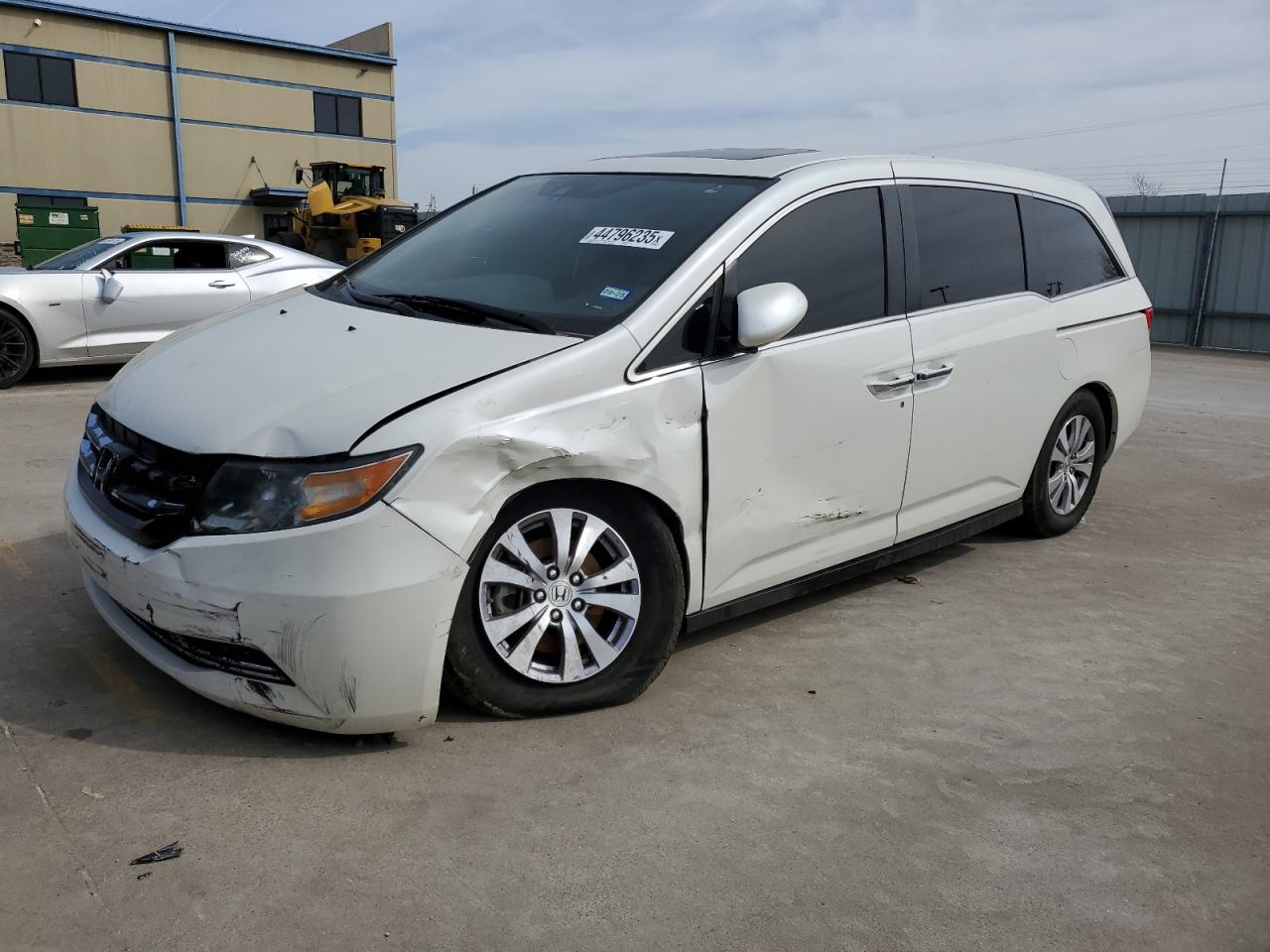 2016 Honda Odyssey Exl იყიდება Wilmer-ში, TX - Side