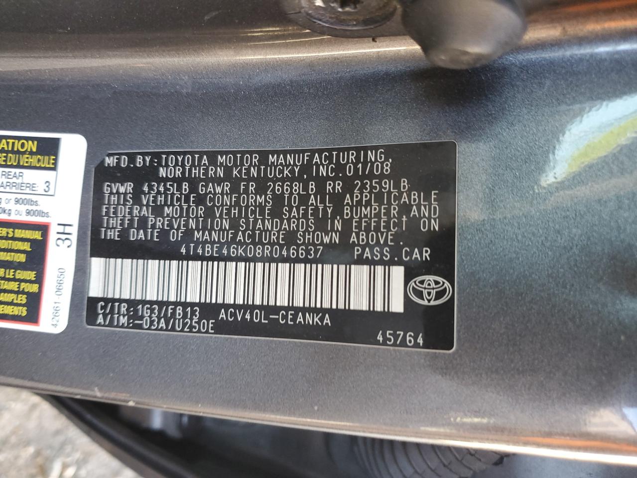 2008 Toyota Camry - Image 12