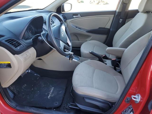  HYUNDAI ACCENT 2016 Red