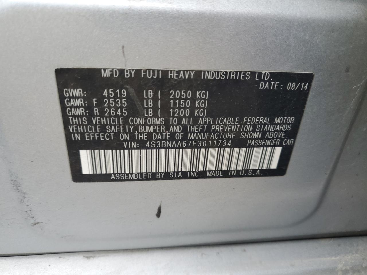 2015 Subaru Legacy - Image 13