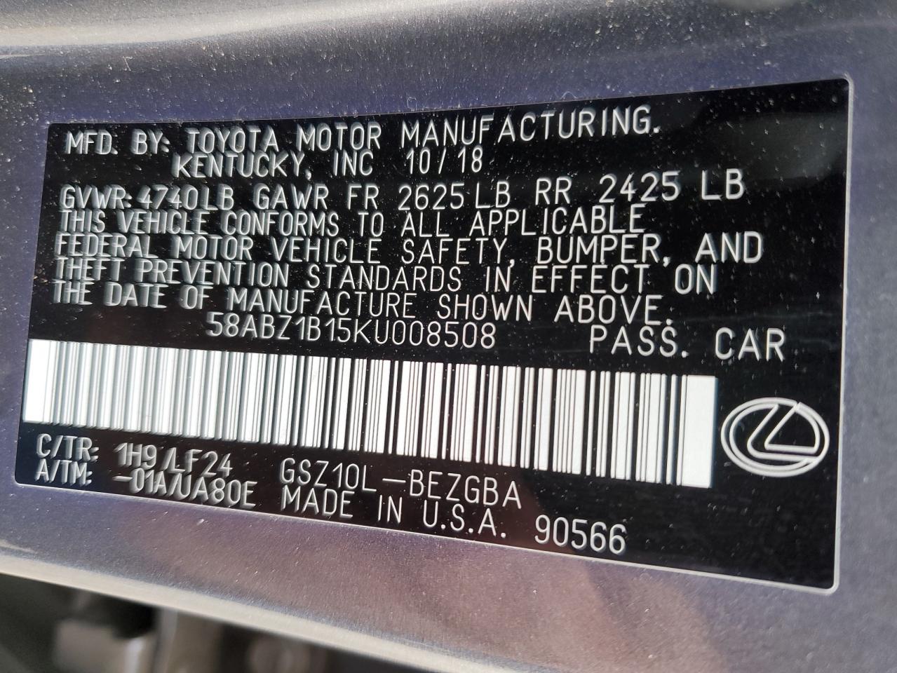 2019 Lexus ES - Image 12