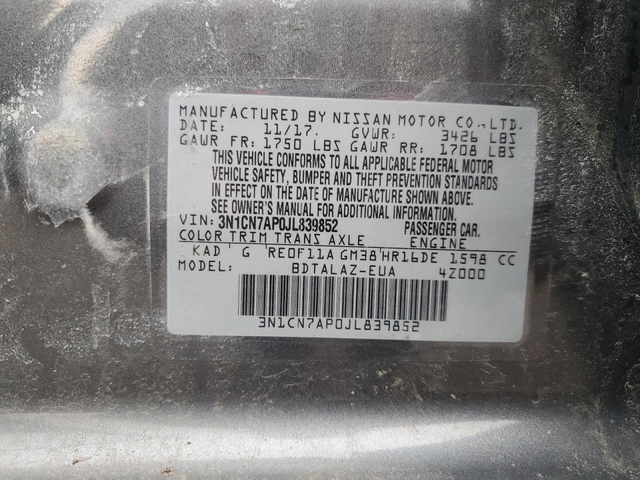 2018 Nissan Versa - Image 12