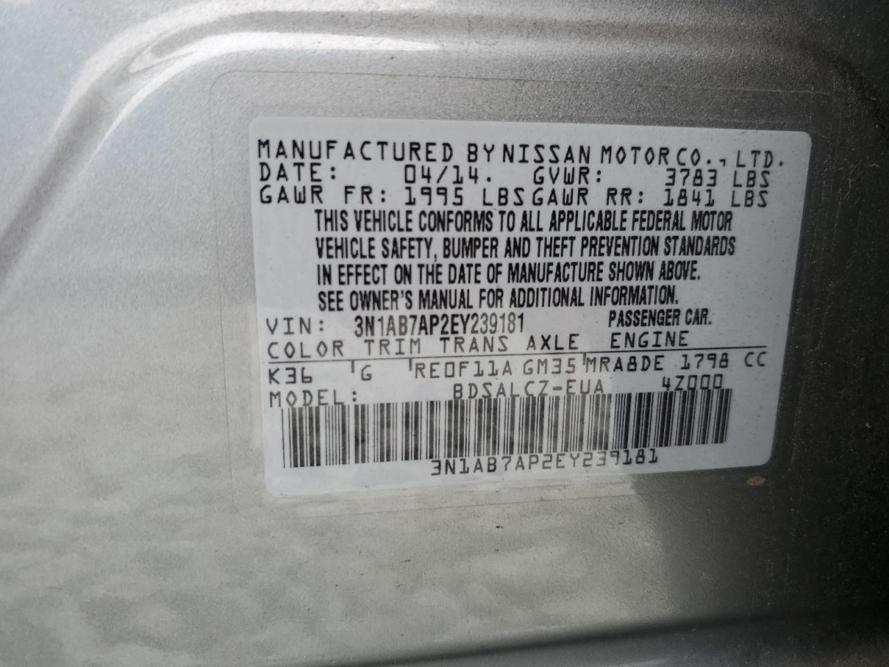 2014 Nissan Sentra - Image 14