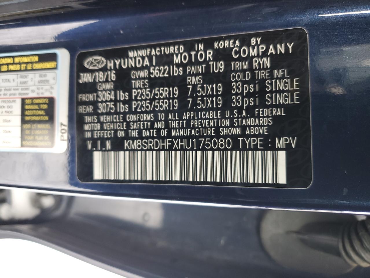 2017 Hyundai Santa Fe - Image 13