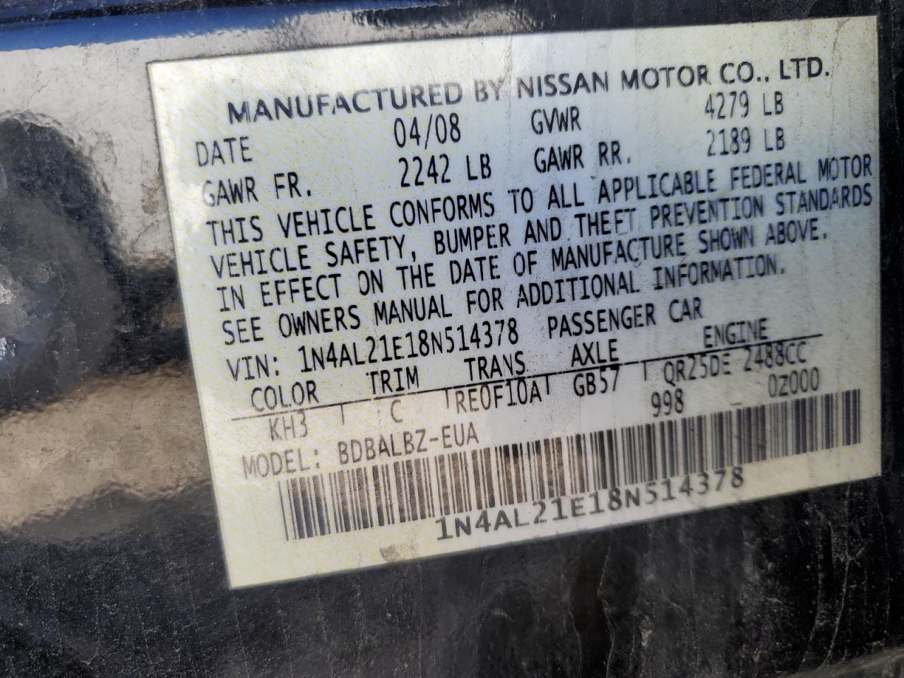 2008 Nissan Altima - Image 14