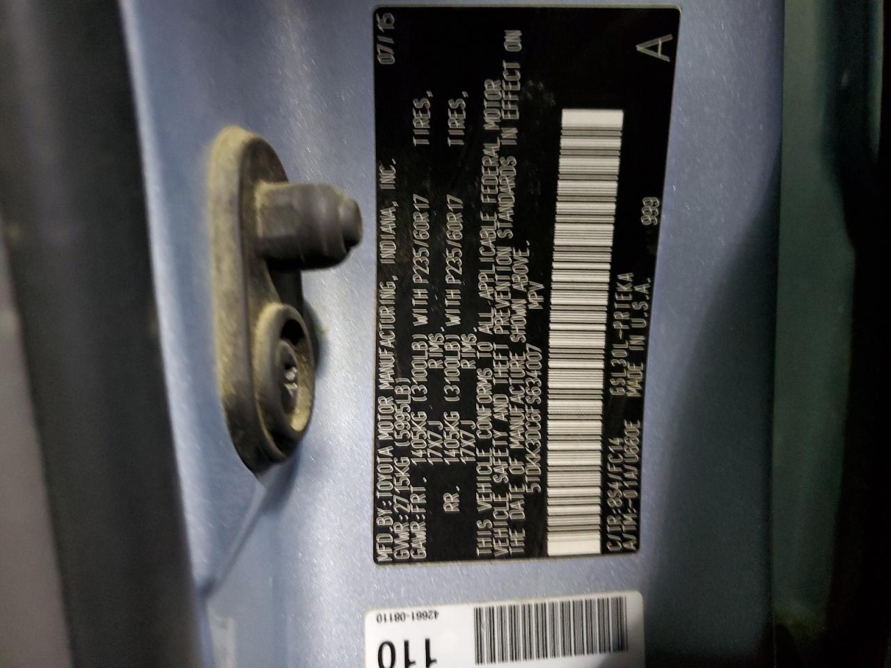 2015 Toyota Sienna - Image 13