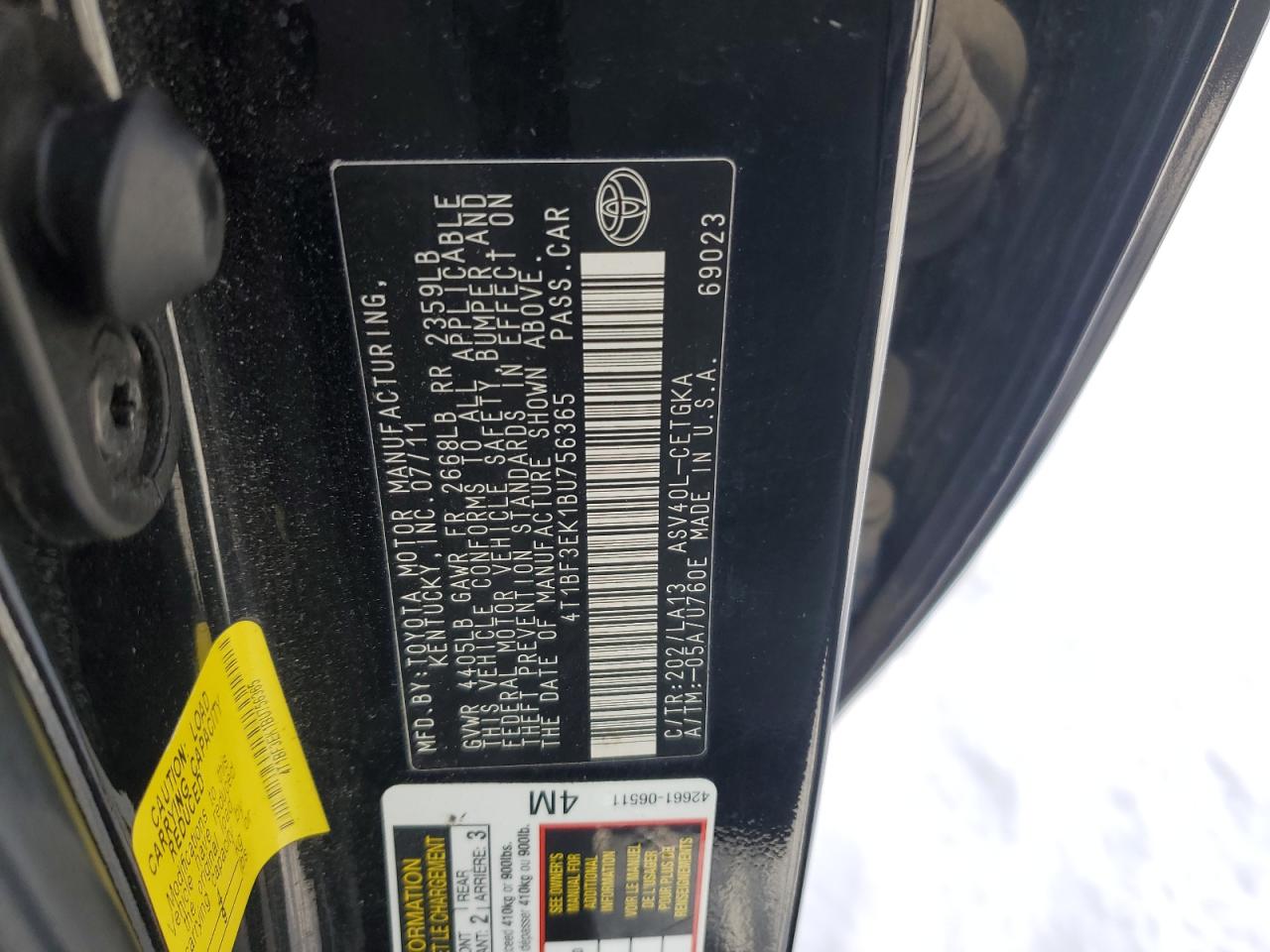 2011 Toyota Camry - Image 12