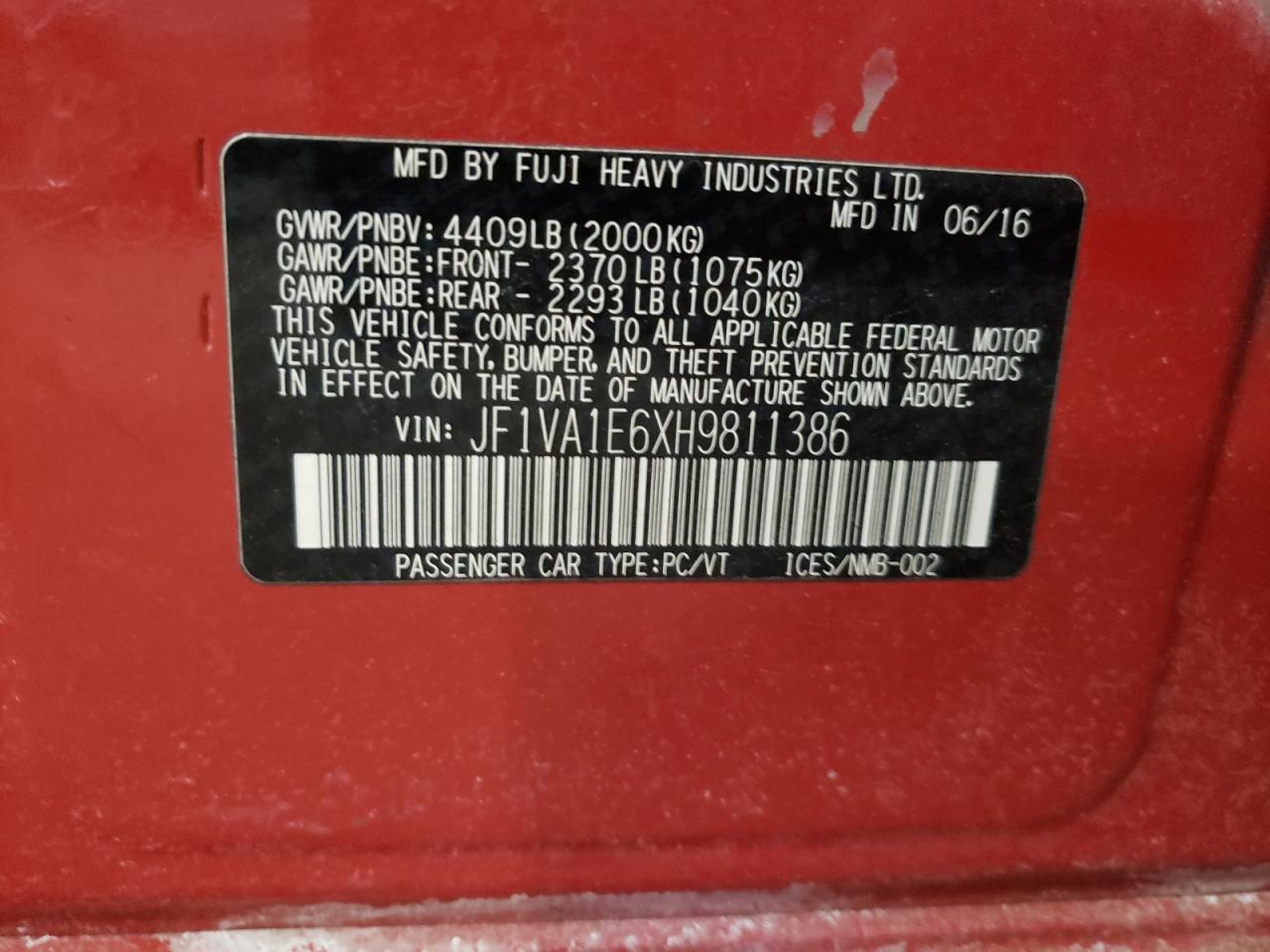 2017 Subaru WRX - Image 14