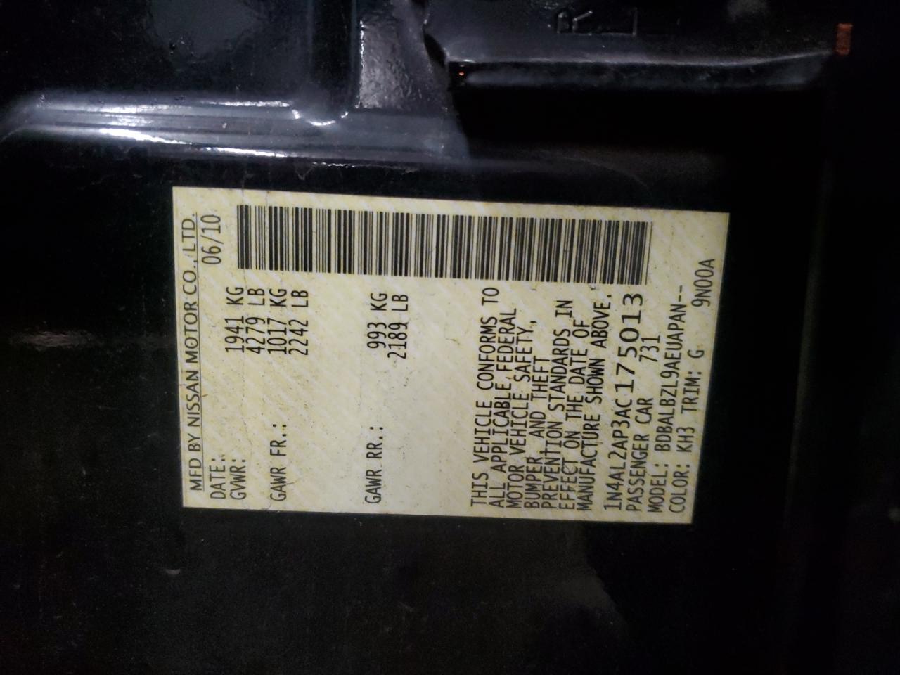 2010 Nissan Altima - Image 13