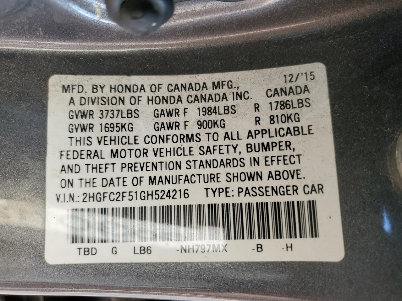 2016 Honda Civic - Image 12