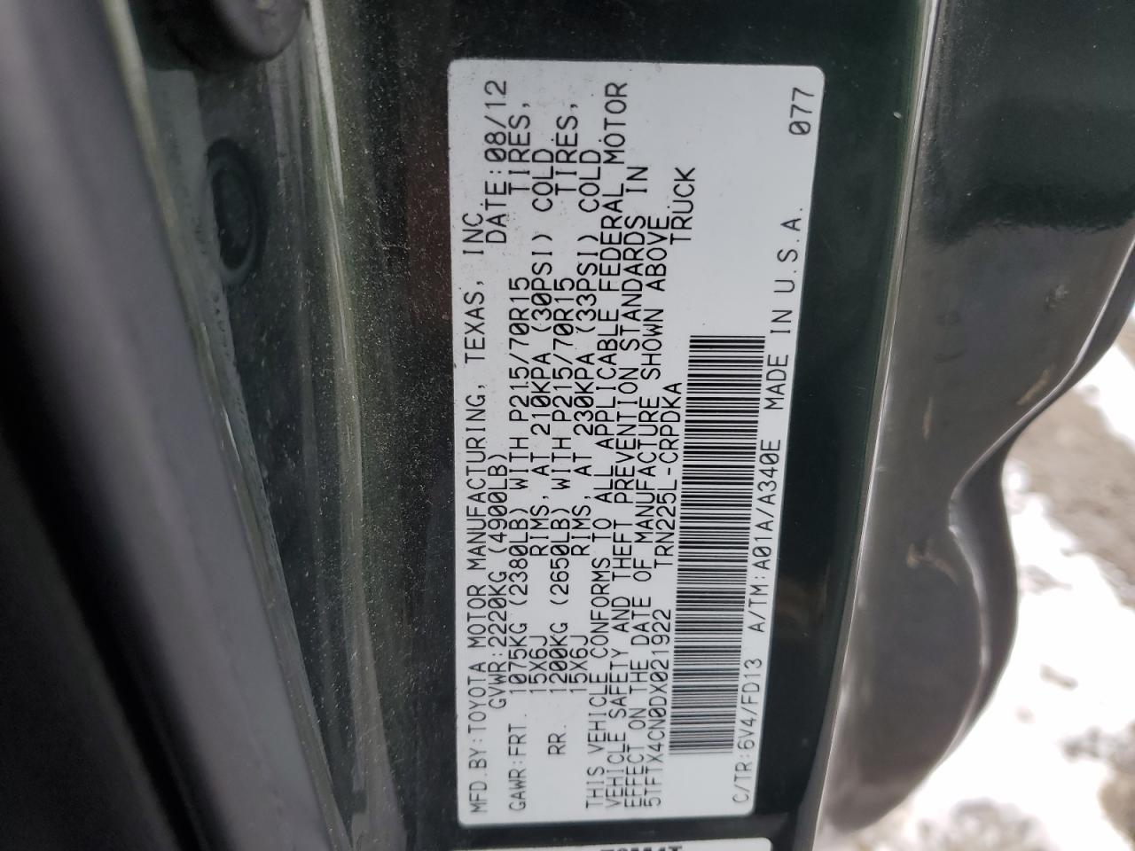 2013 Toyota Tacoma - Image 12