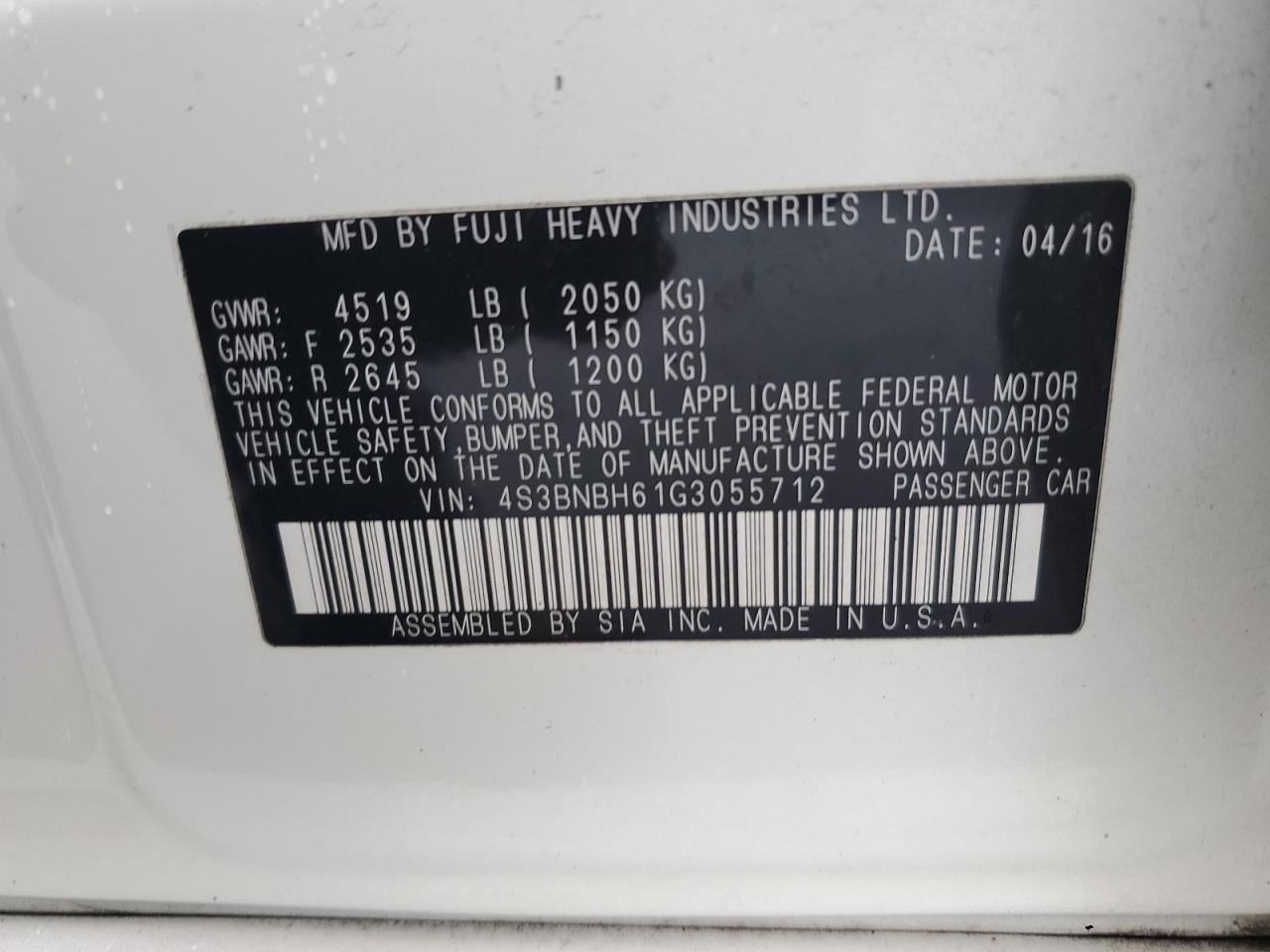 2016 Subaru Legacy - Image 12