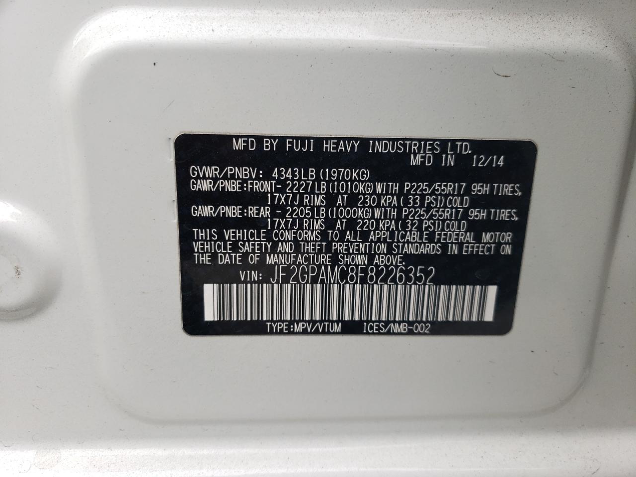 2015 Subaru XV - Image 13
