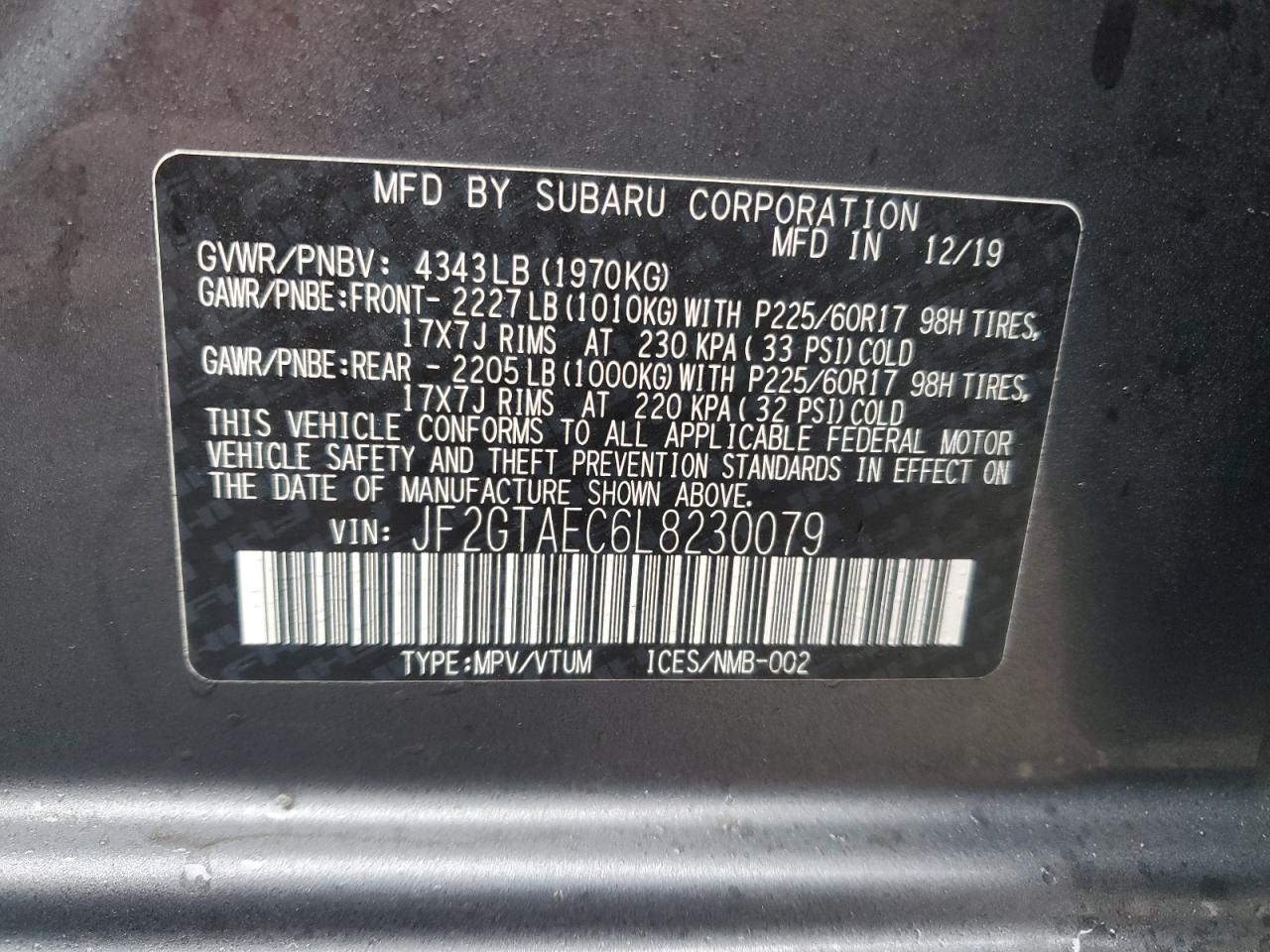 2020 Subaru XV - Image 13