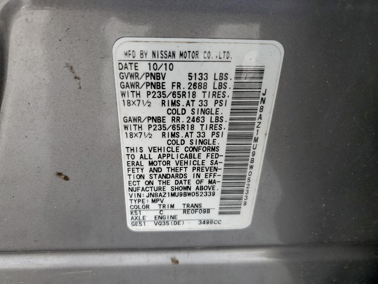 2011 Nissan Murano - Image 15