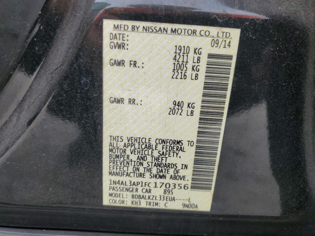 2015 Nissan Altima - Image 12
