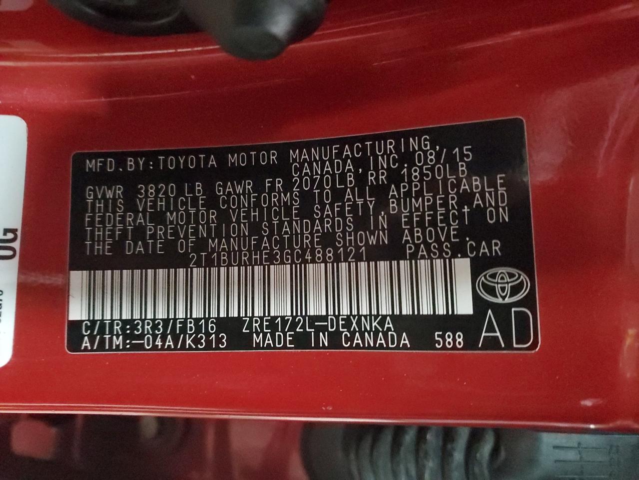 2016 Toyota Corolla - Image 12