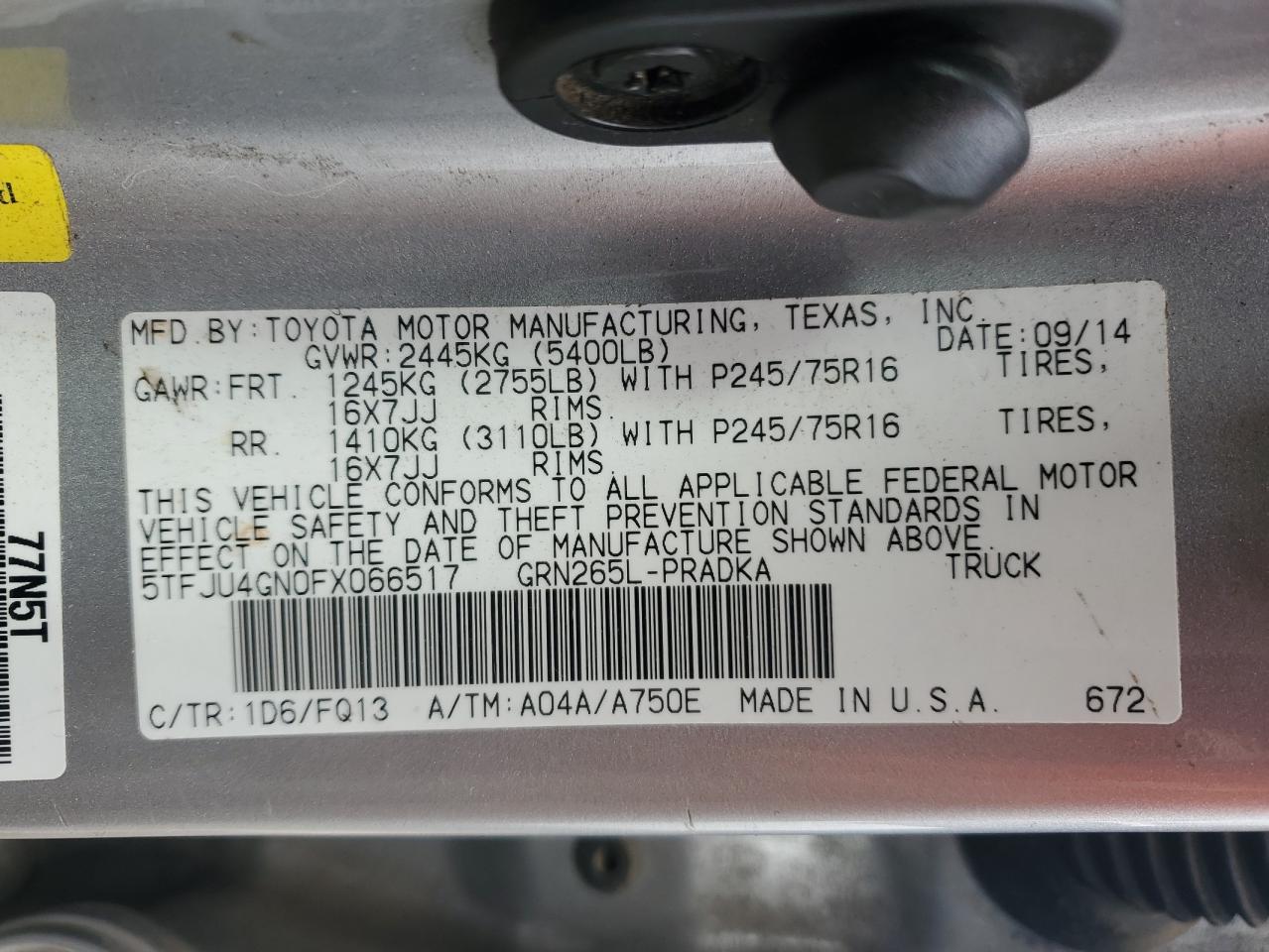 2015 Toyota Tacoma - Image 12