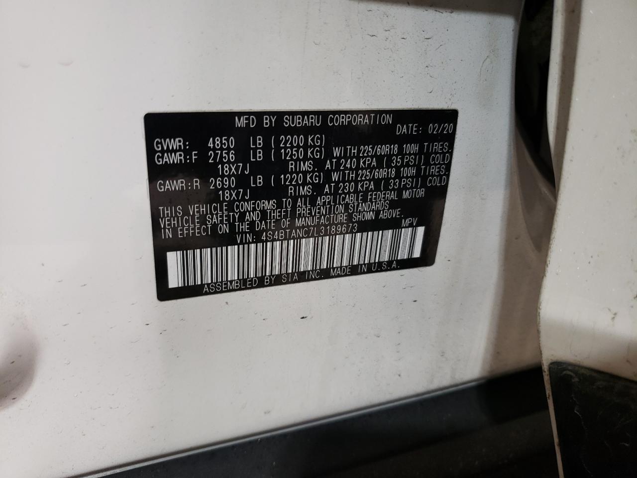 2020 Subaru Outback - Image 13