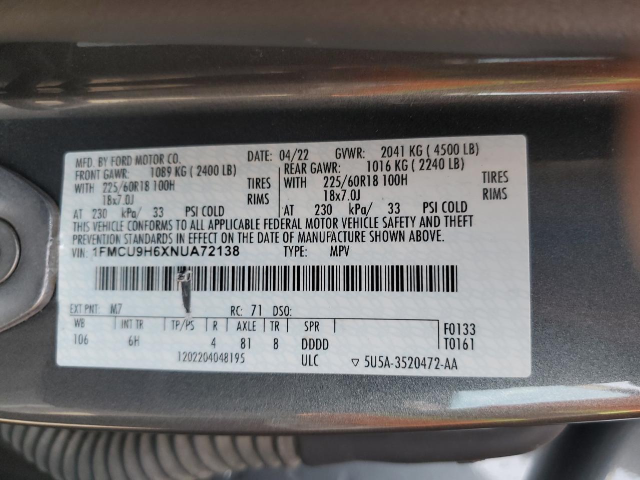 2022 Ford Escape - Image 13