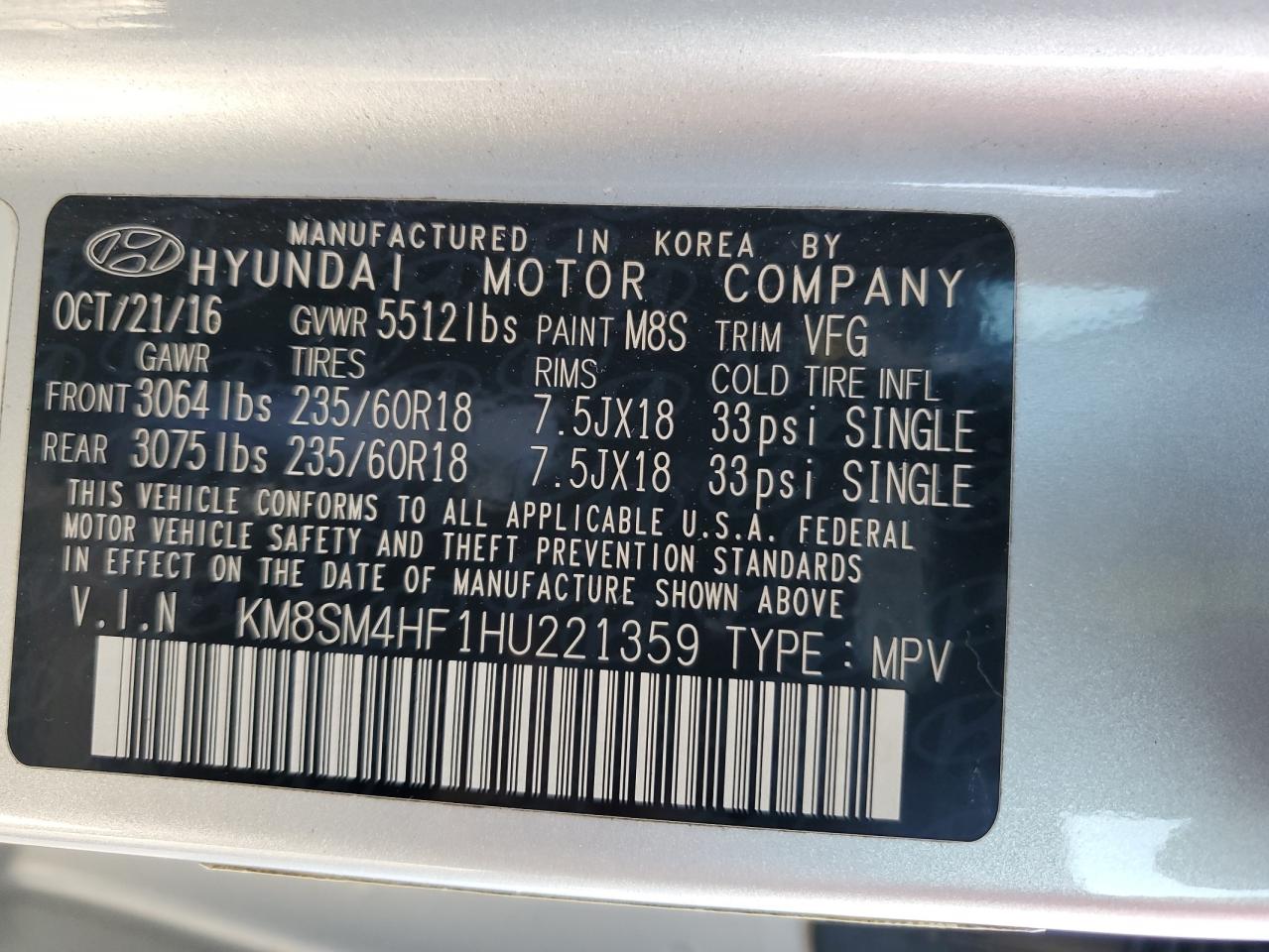 2017 Hyundai Santa Fe - Image 13